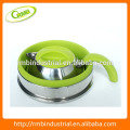 2014 new Foldable silicone kettle, Outdoor using kettle, Collapsible silicone kettle